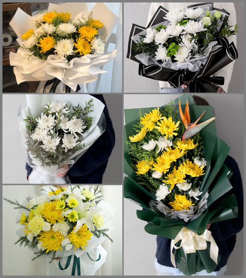 浙江省温州泰顺县竹里乡白事花束代送